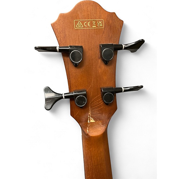 Used Ibanez AEBG24FE FRETLESS *AS IS* Brown Sunburst Acoustic Bass Guitar