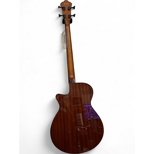 Used Ibanez AEBG24FE FRETLESS *AS IS* Brown Sunburst Acoustic Bass Guitar