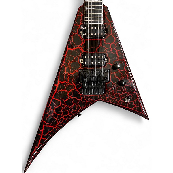 Used Jackson RHOADS *AS-IS* RED CRACKLE Solid Body Electric Guitar