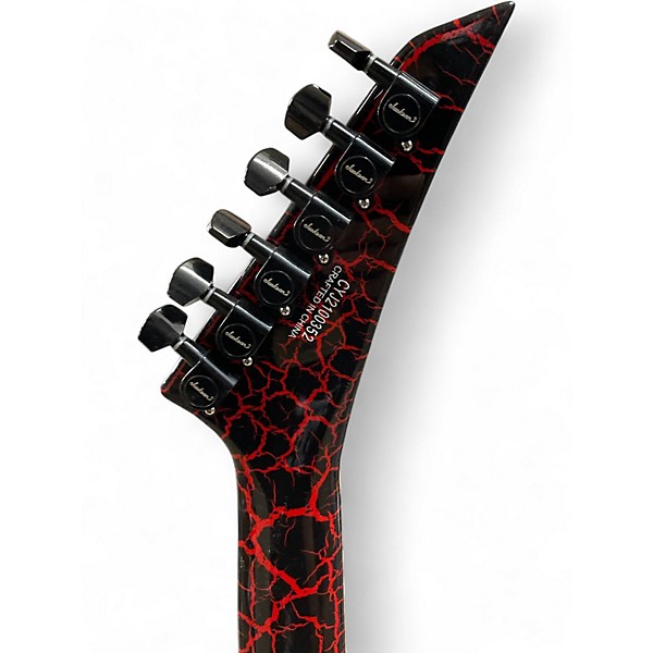 Used Jackson RHOADS *AS-IS* RED CRACKLE Solid Body Electric Guitar