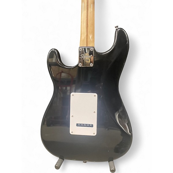 Used Squier Standard Stratocaster Black Solid Body Electric Guitar