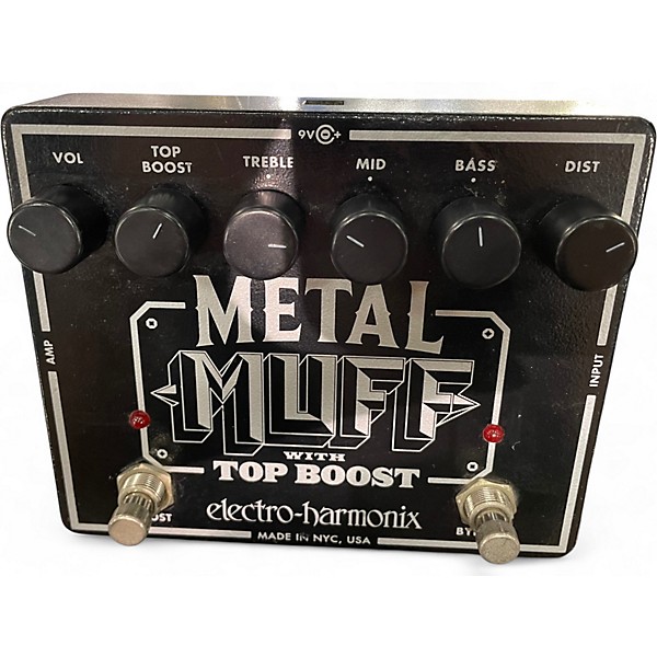 Used Electro-Harmonix Metal Muff Distortion With Top Boost Effect Pedal