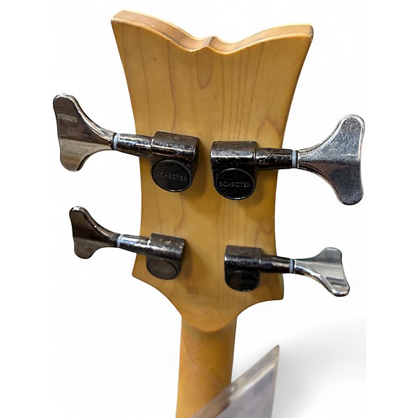 Used Schecter Guitar Research Stiletto Extreme 4 String Black Cherry Electric Bass Guitar