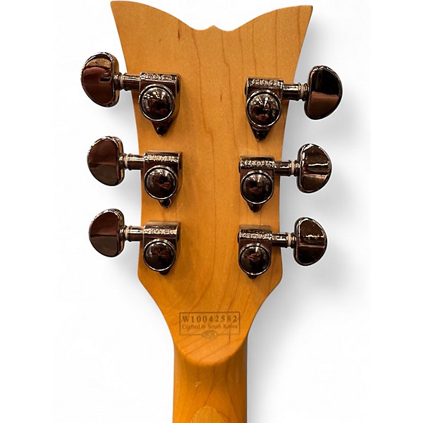 Used Schecter Guitar Research Damien Elite Solo See-Thru Black Solid Body Electric Guitar