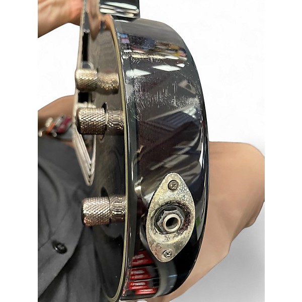 Used Schecter Guitar Research Damien Elite Solo See-Thru Black Solid Body Electric Guitar