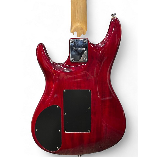 Used Ibanez JS100 Joe Satriani Signature Trans Red Solid Body Electric Guitar