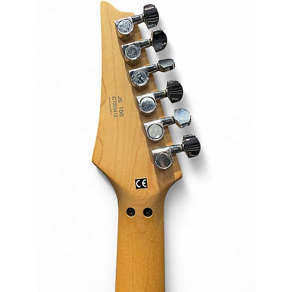 Used Ibanez JS100 Joe Satriani Signature Trans Red Solid Body Electric Guitar