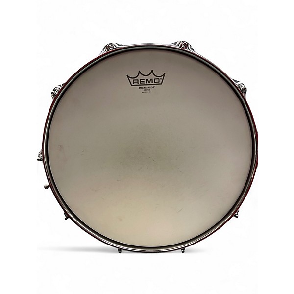 Used Pork Pie 6.5X14 ALUMINUM Orange Drum