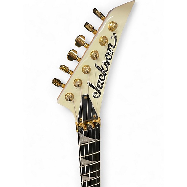 Used Jackson RR3 Randy Rhoads White and Gold Solid Body Electric Guitar