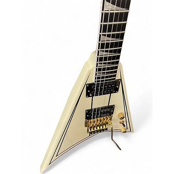 Used Jackson RR3 Randy Rhoads White and Gold Solid Body Electric Guitar