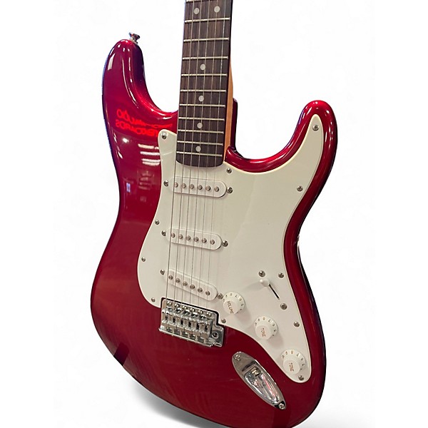 Used Squier Affinity Stratocaster Cherry Solid Body Electric Guitar
