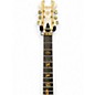 Used Schecter Guitar Research Synyster Gates Signature Custom White W/ Gold Pinstripes Solid Body Electric Guitar