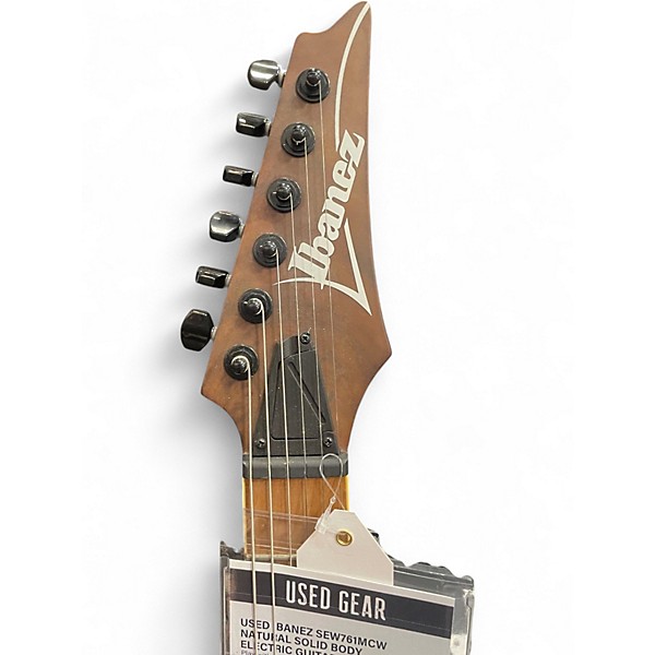 Used Ibanez SEW761MCW Natural Solid Body Electric Guitar