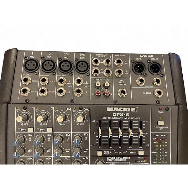 Used Mackie DFX6 Unpowered Mixer