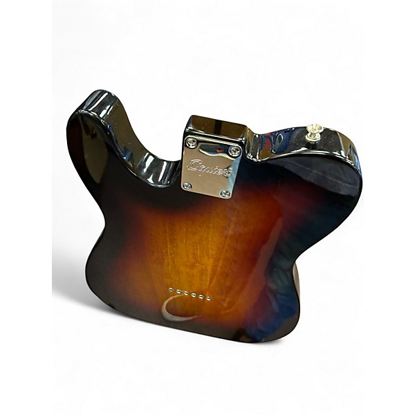 Used Squier Telecaster Custom Tobacco Sunburst Solid Body Electric Guitar