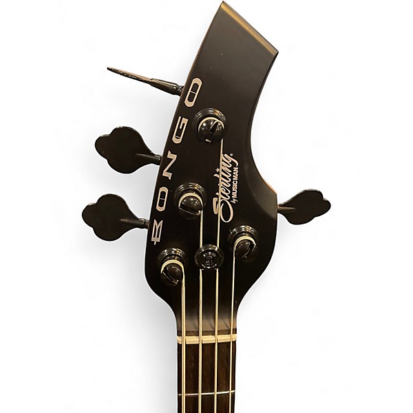 Used Sterling by Music Man Bongo 4 Stealth Black Electric Bass Guitar