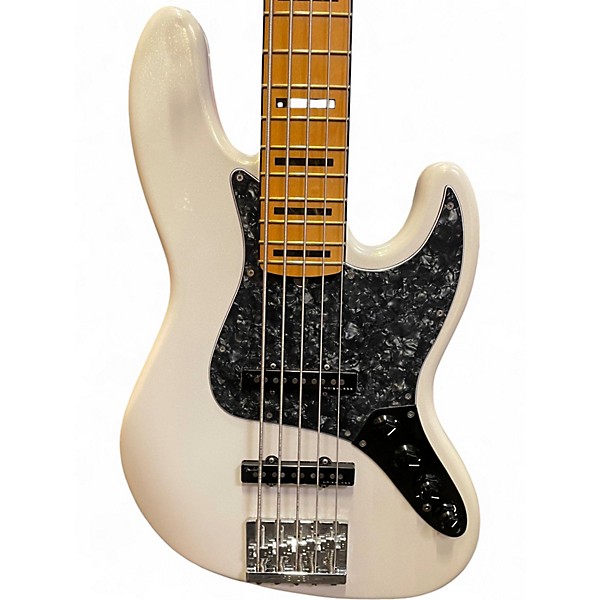Used Fender American Ultra Jazz Bass V ARCTIC PEARL Electric Bass Guitar