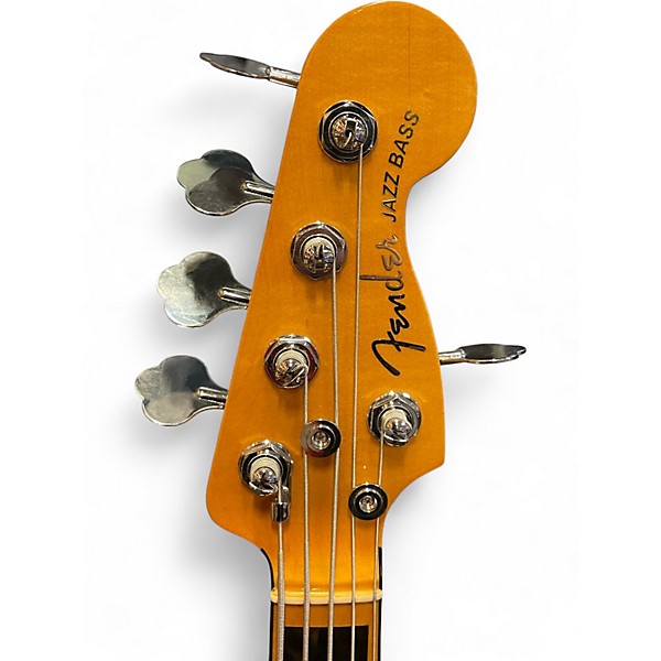 Used Fender American Ultra Jazz Bass V ARCTIC PEARL Electric Bass Guitar