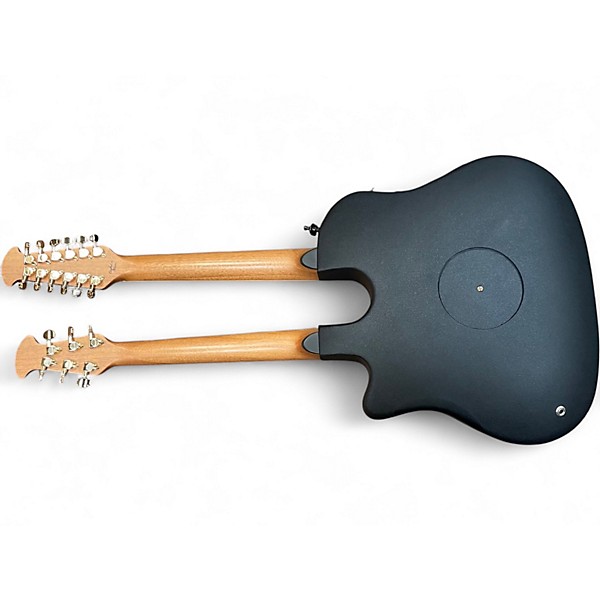 Used Ovation CSE225 Celebrity Double Neck Crimson Red Burst Acoustic Electric Guitar