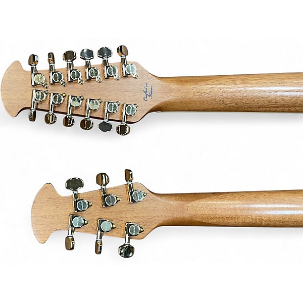 Used Ovation CSE225 Celebrity Double Neck Crimson Red Burst Acoustic Electric Guitar