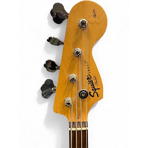 Used Squier Affinity Jazz Bass Red Electric Bass Guitar