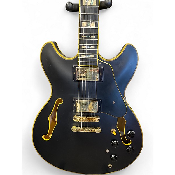 Used Ibanez JSM20 Black Hollow Body Electric Guitar