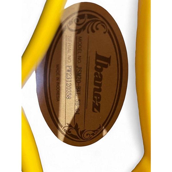 Used Ibanez JSM20 Black Hollow Body Electric Guitar