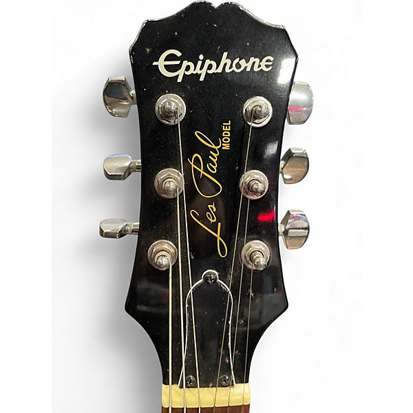 Used Epiphone Les Paul Classic Ebony Solid Body Electric Guitar