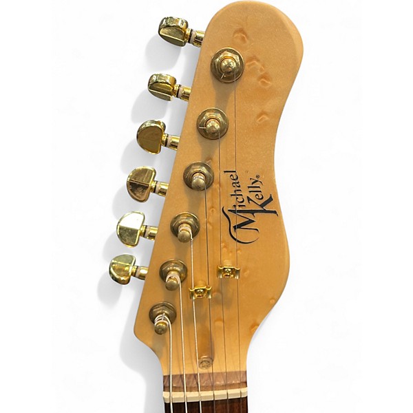 Used Michael Kelly DOUBLE CUTAWAY SPALTED MAPLE Solid Body Electric Guitar