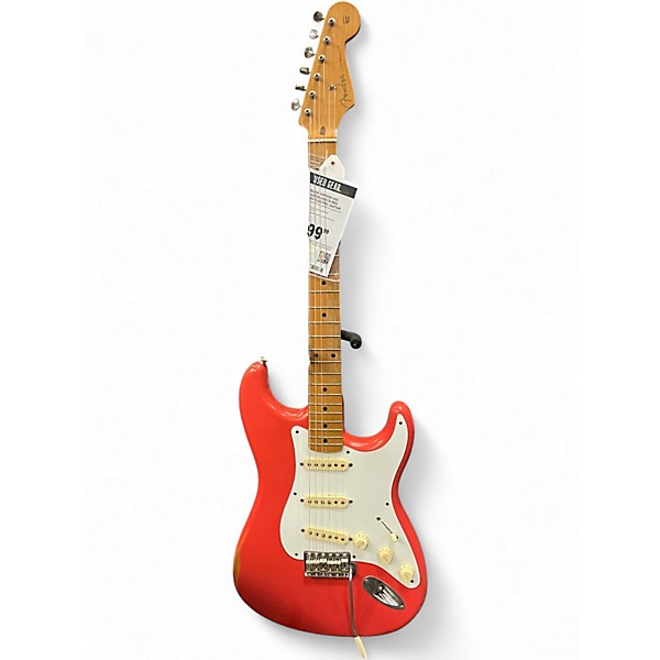 Used Fender Vintera 50s Stratocaster Fiesta Red Solid Body Electric Guitar
