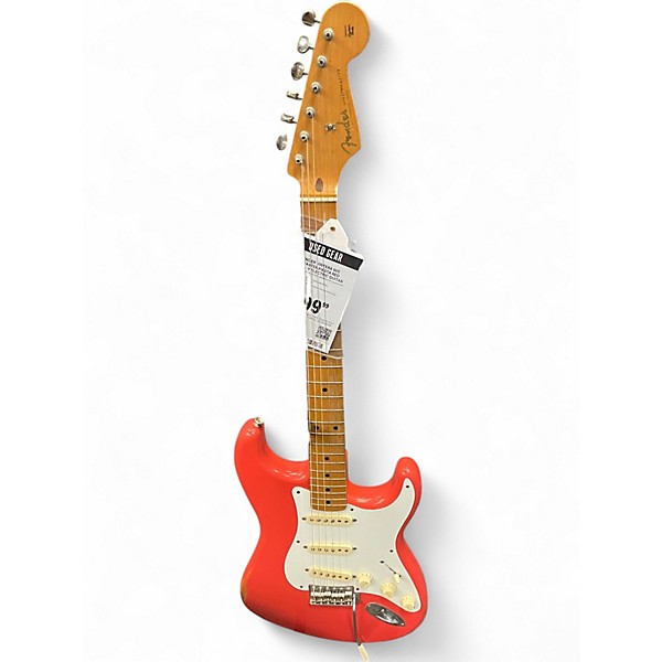 Used Fender Vintera 50s Stratocaster Fiesta Red Solid Body Electric Guitar