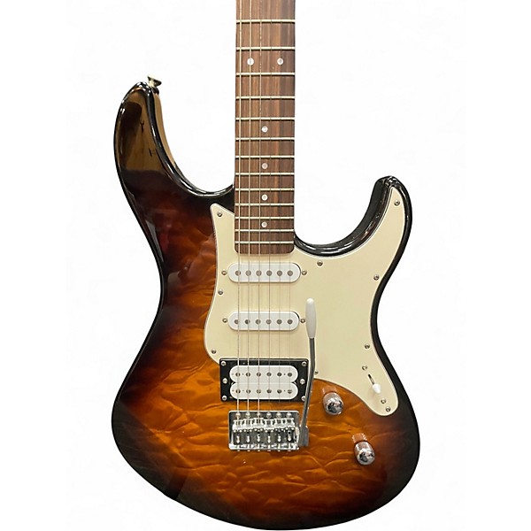 Used Yamaha Pacifica 2 Color Sunburst Solid Body Electric Guitar