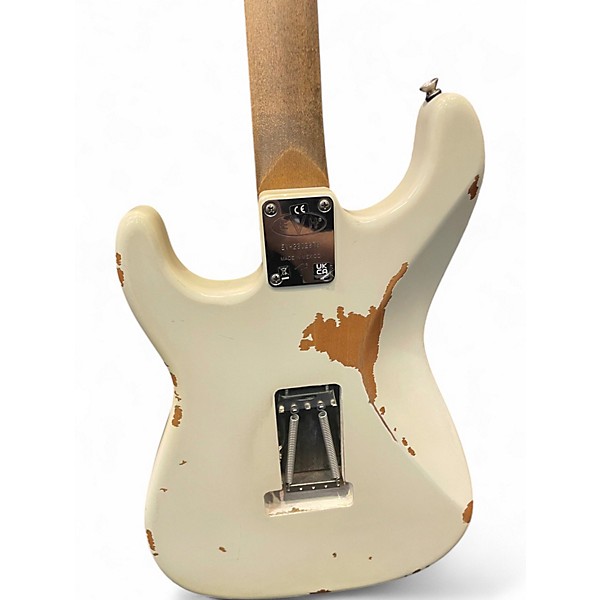 Used EVH White Frankie Relic White Solid Body Electric Guitar