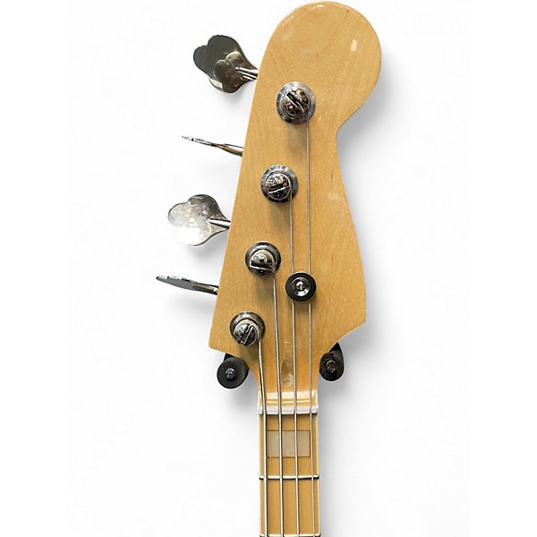 Used OLP stingray Metallic Aqua Marine Electric Bass Guitar