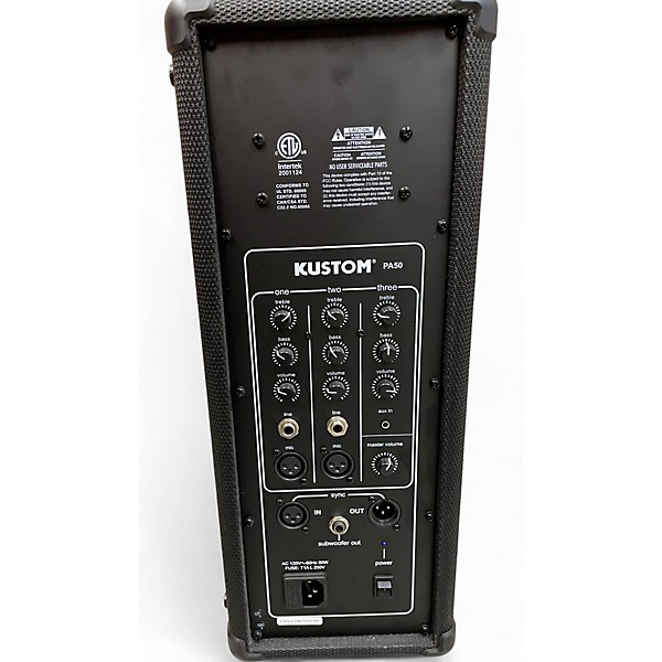 Used Kustom PA PA50 Powered Speaker