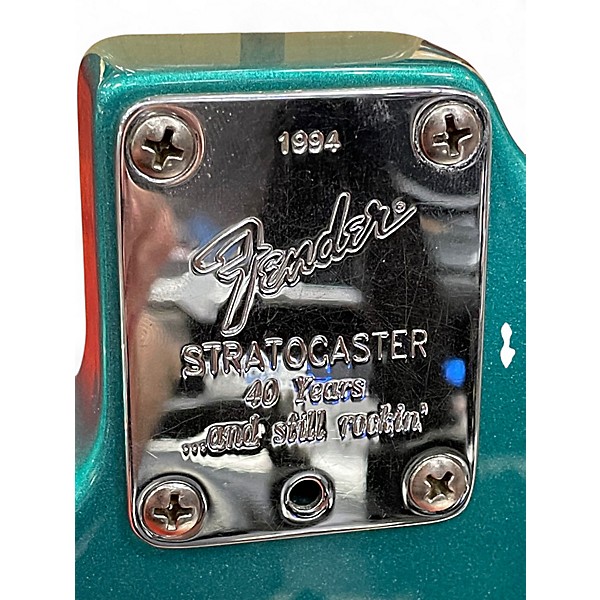 Vintage 1994 Fender American Standard Stratocaster FOREST GREEN Solid Body Electric Guitar