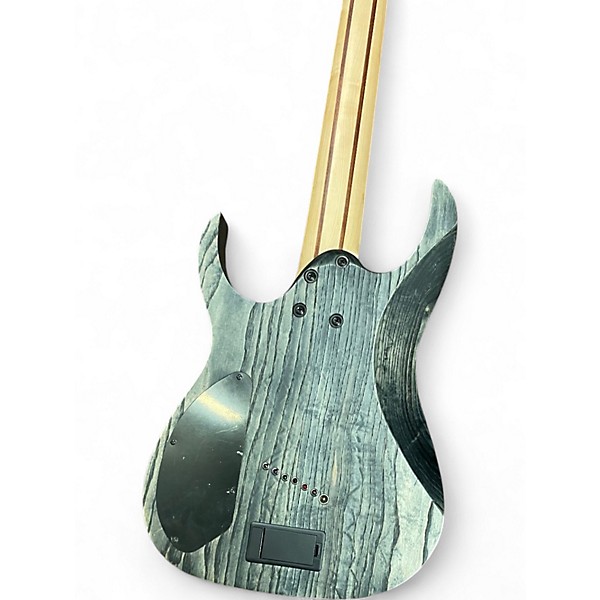 Used Ibanez RGIF7 BLACK STAINED Solid Body Electric Guitar