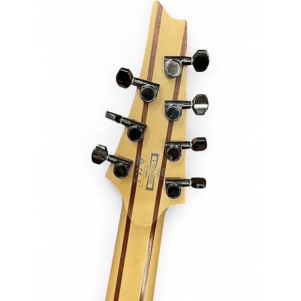 Used Ibanez RGIF7 BLACK STAINED Solid Body Electric Guitar