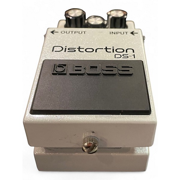 Used BOSS DS1 Limited-Edition Metallic White Effect Pedal
