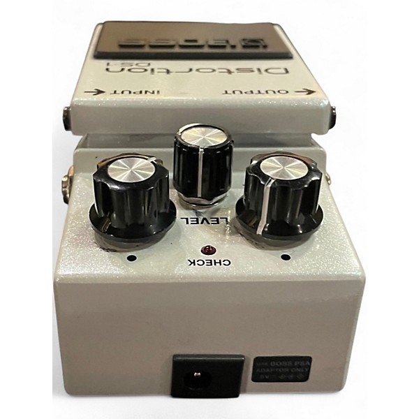 Used BOSS DS1 Limited-Edition Metallic White Effect Pedal