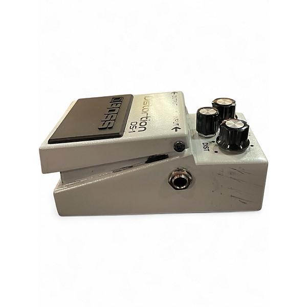 Used BOSS DS1 Limited-Edition Metallic White Effect Pedal