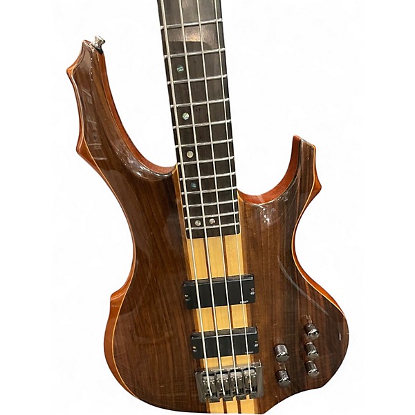 Used ESP LTD F-4E Natural Mahogany Electric Bass Guitar