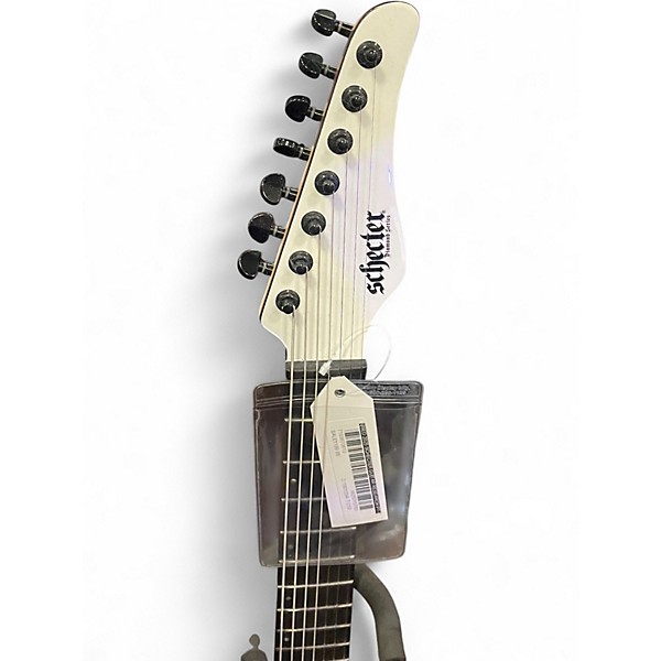 Used 2025 Schecter Guitar Research PT-7 SLS Gloss White Solid Body Electric Guitar