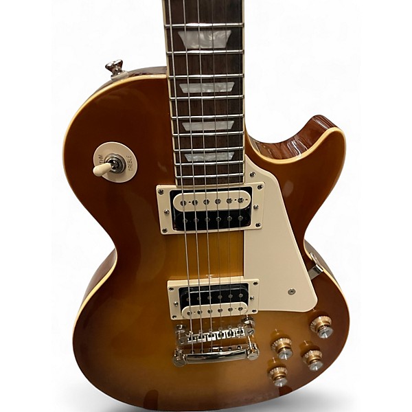 Used Epiphone Les Paul Classic 2 Tone Sunburst Solid Body Electric Guitar