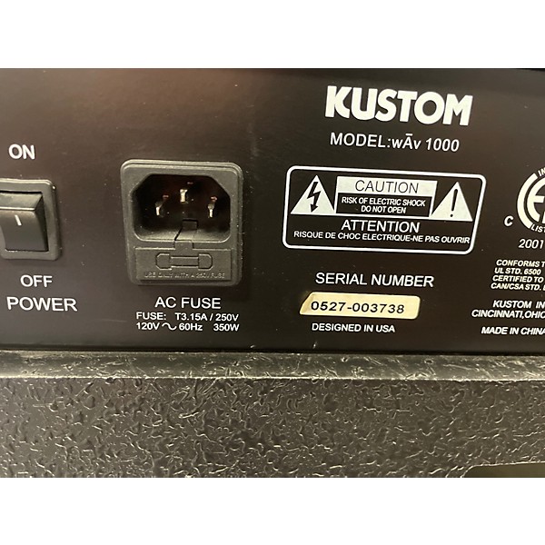 Used Kustom WAV1000 Guitar Amp Head