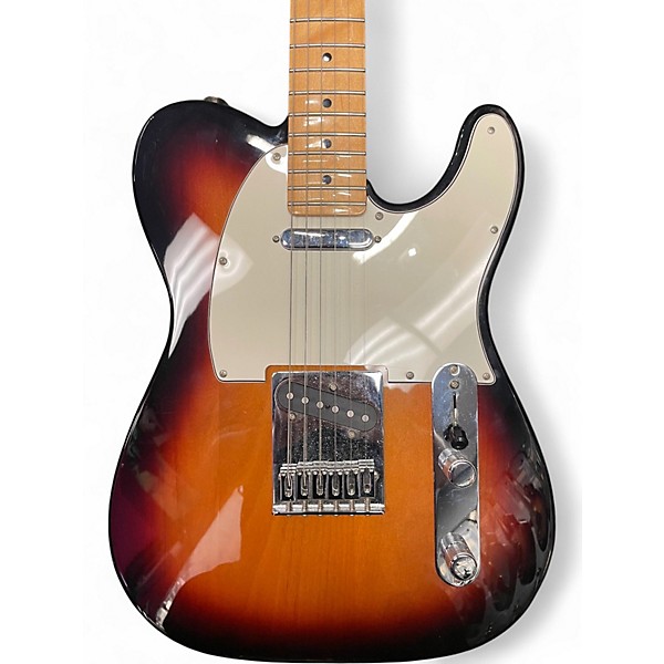 Used Fender Player Telecaster 3 Color Sunburst Solid Body Electric Guitar