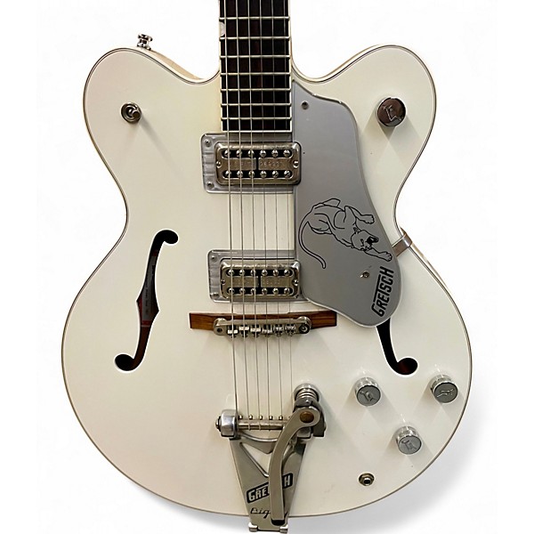 Used Gretsch Guitars G6137TCB White Hollow Body Electric Guitar