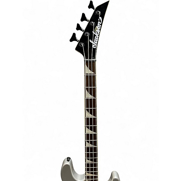 Used Jackson Dave Ellefson Signature CBX Silver Electric Bass Guitar