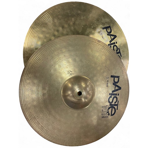 Used Paiste 14in 101 BRASS HI HATS Cymbal