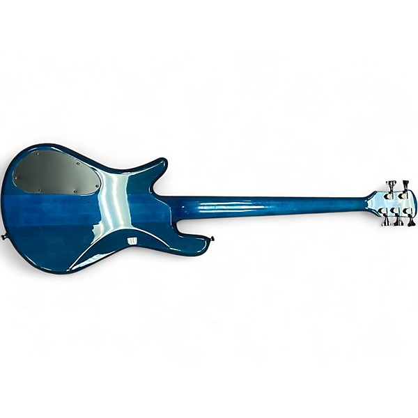 Used Spector Legend 5 Neck Through Trans Blue Electric Bass Guitar